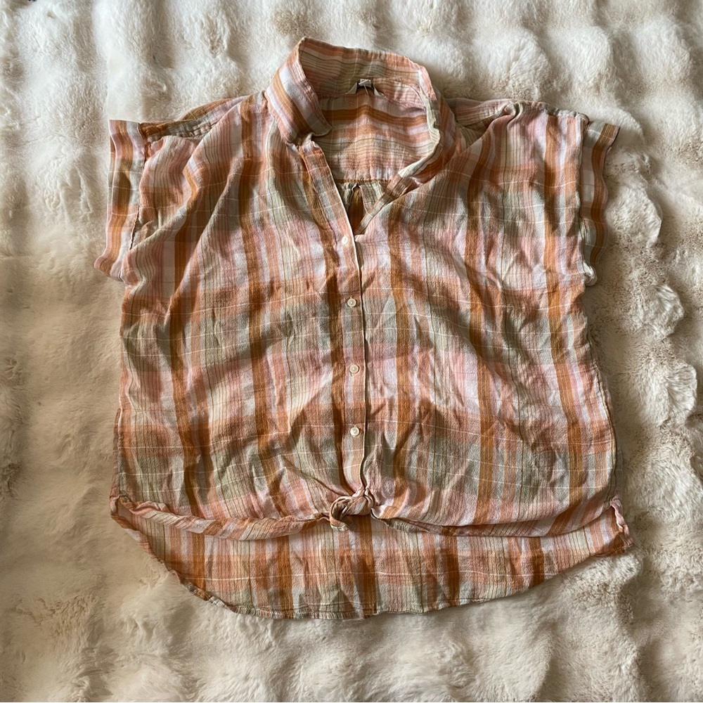 Lucky Brand Button Up Blouse